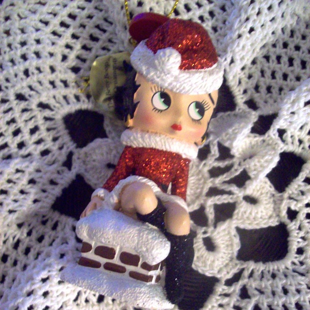 Betty Boop Christmas Ornament / Danbury Mint/ Ho Ho Ho